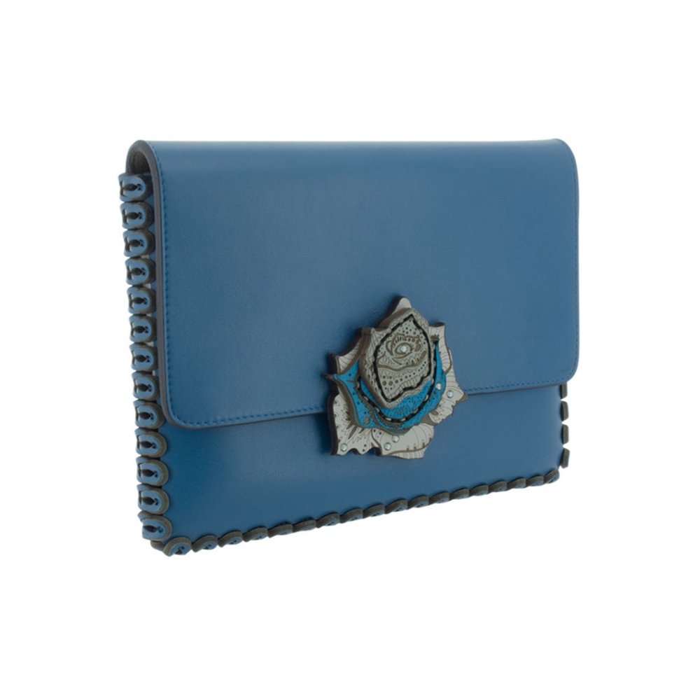 NADA SAWAYA - Whimsical Laser Cut Leather Clutch